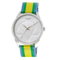 BLADE Yellow-Green-Blue Retro-Fútbol Special Edition NATO Strap Watch