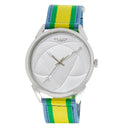 BLADE Yellow-Green-Blue Retro-Fútbol Special Edition NATO Strap Watch-xpressionsstyle