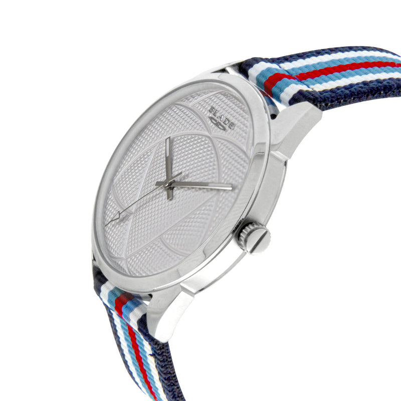 BLADE Navy Blue-Blue-Red-White Retro-Fútbol Special Edition NATO Strap Watch