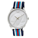 BLADE Navy Blue-Blue-Red-White Retro-Fútbol Special Edition NATO Strap Watch-xpressionsstyle
