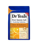Dr Teal's Glow and Radiance Pure Epsom Salt Soak with Vitamin C 1.36kg-xpressionsstyle