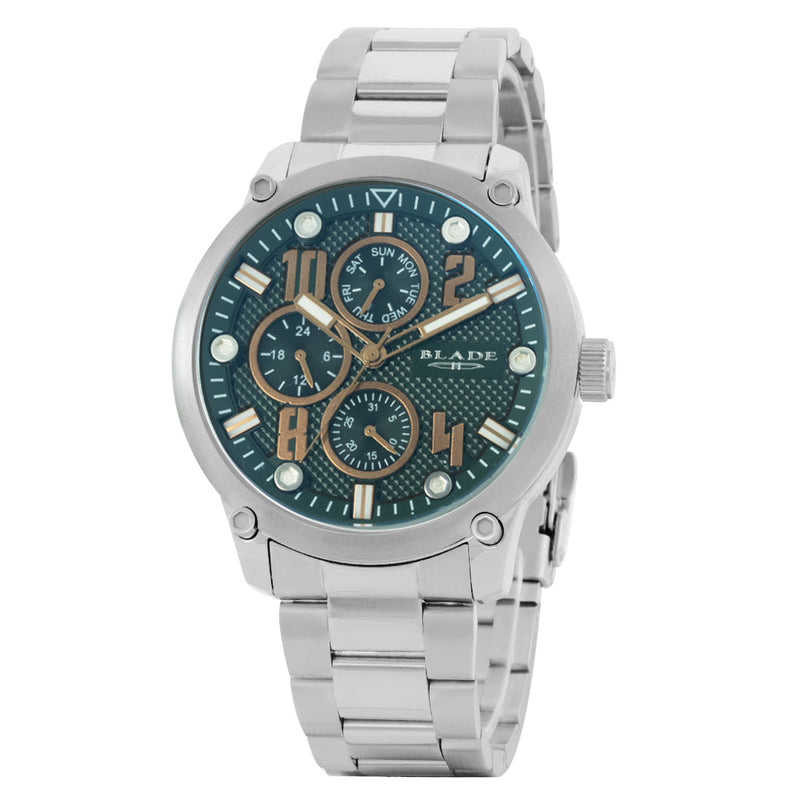 BLADE Combat II Khaki 3563G2SES SS Case & Band Multifunction Men's Watch-xpressionsstyle