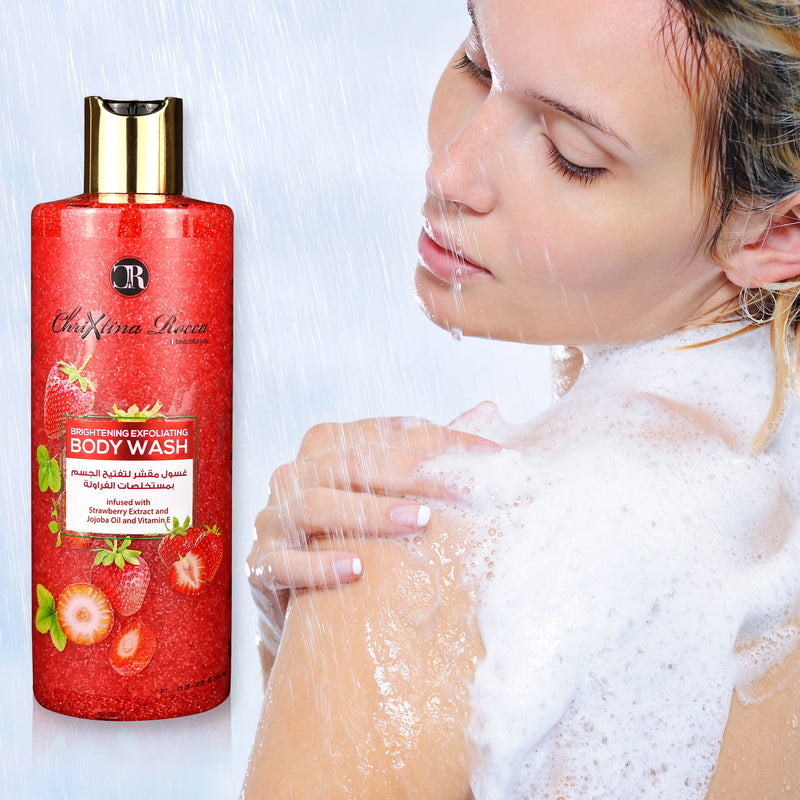 Chrixtina Rocca Body Wash Infused with Strawberry Extract and Jojoba Oil