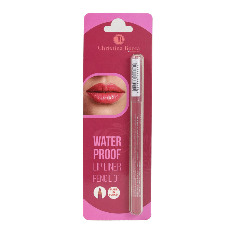 Chrixtina Rocca Waterproof Lip Liner Pencil 01 Pink In Paris