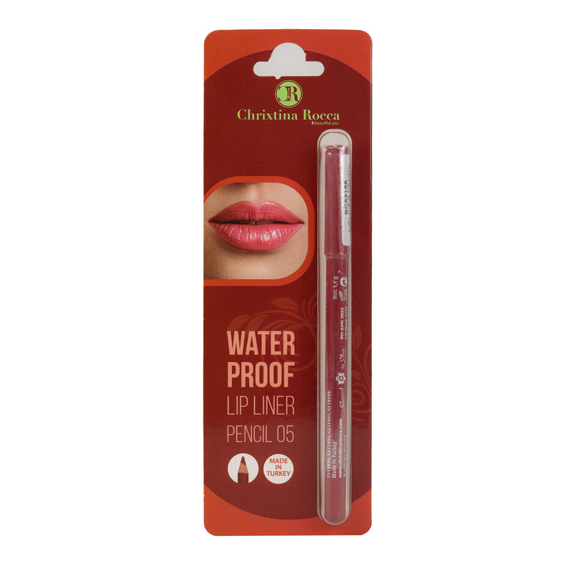 Chrixtina Rocca Waterproof Lip Liner Pencil 05 Scarlet Red