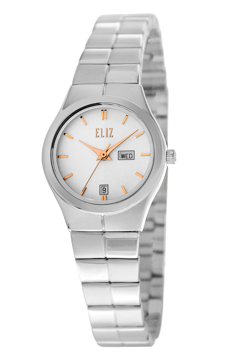 ELIZ ES8743L2SSS Silver SS Case and Band Women's Watch