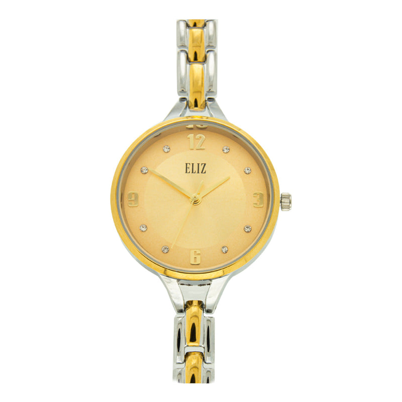 ELIZ ES8719L2TCT Metal Case and Bracelet 3-Hands Women's Watch