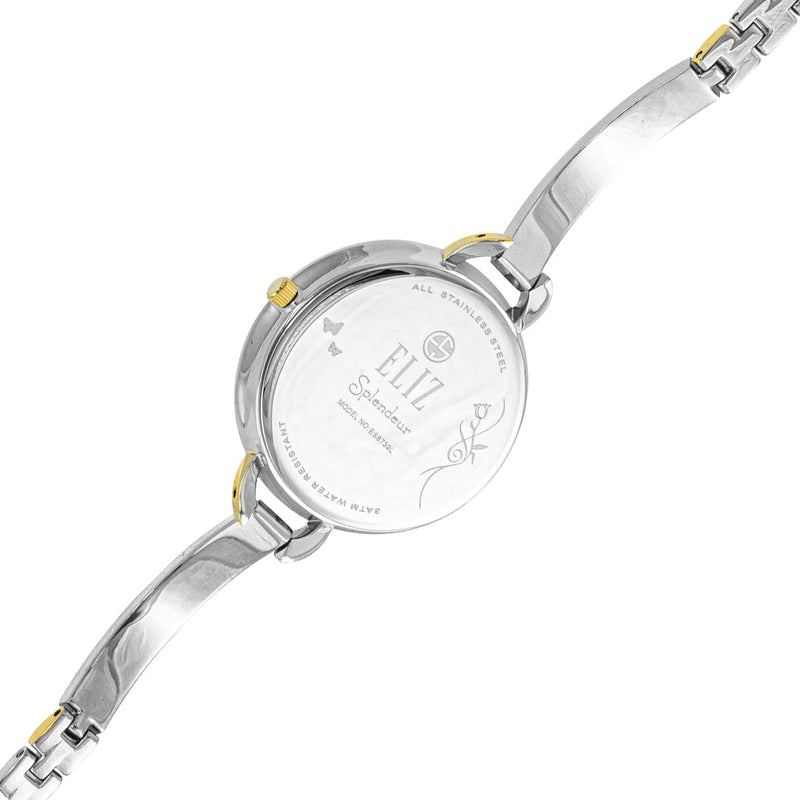 ELIZ ES8739L2TST SS Case & Band 3-Hands Women's Watch