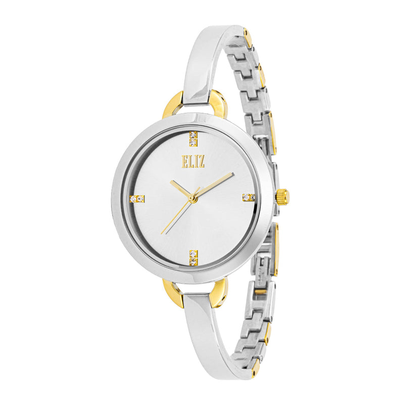 ELIZ ES8739L2TST SS Case & Band 3-Hands Women's Watch