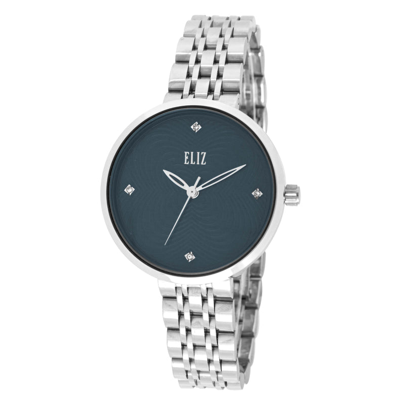 ELIZ ES8753L2SBS SS Caseback & Band 3-Hands Women's Watch