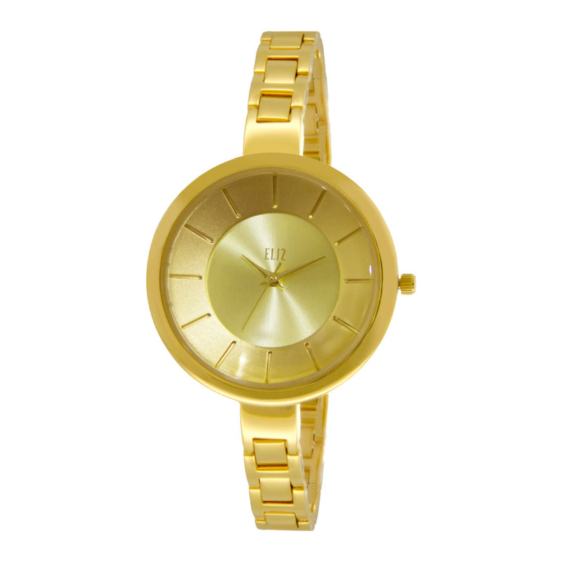 ELIZ ES8756L2GCG Gold SS Case and Jewelry Bracelet Women's Watch