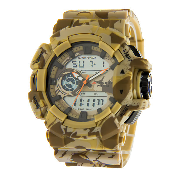 ELIZ Athlete ES8783G8DDD Desert Camouflage Men's Analog-Digital Watch