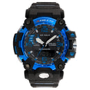 ELIZ ES8795G8NBN PU Case & Strap Analog-Digital Men's Watch-xpressionsstyle