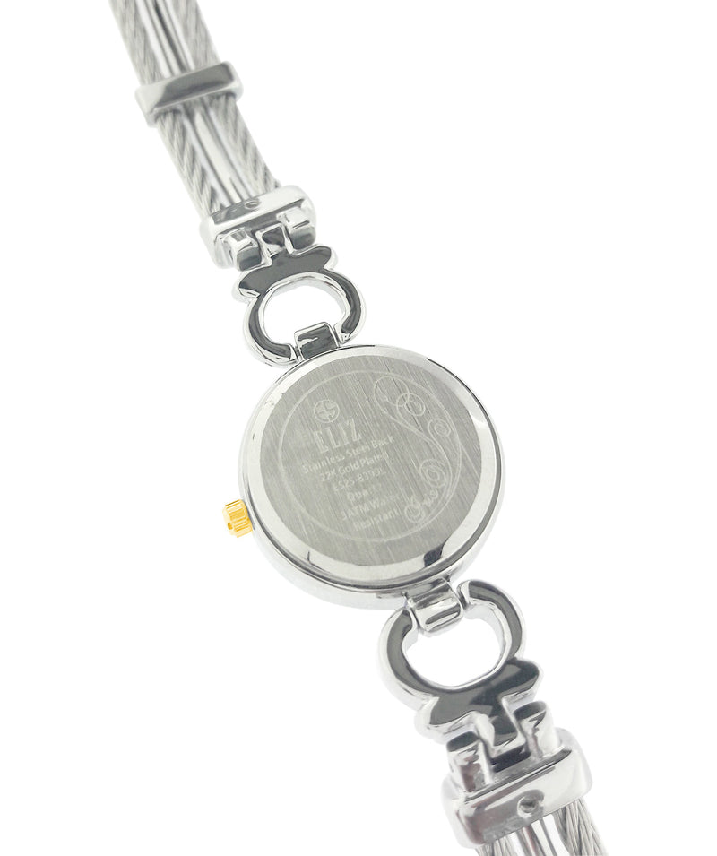 ELIZ ES8799L2TNT Metal Case and Bracelet 3-Hands Women's Watch