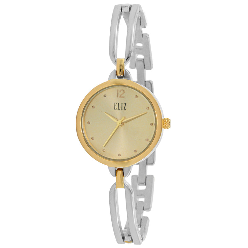 ELIZ ES8819L2TCT SS Caseback & Band 3-Hands Women's Watch