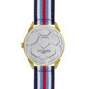 BLADE Navy Blue-Blue-Red-White Retro-Fútbol Special Edition NATO Strap Watch-xpressionsstyle