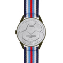BLADE Navy Blue-Blue-Red-White Retro-Fútbol Special Edition NATO Strap Watch-xpressionsstyle