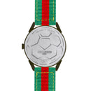 BLADE Green-Red Retro-Fútbol Special Edition NATO Strap Watch-xpressionsstyle