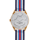 BLADE Navy Blue-Blue-Red-White Retro-Fútbol Special Edition NATO Strap Watch-xpressionsstyle