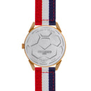BLADE Navy Blue-White-Red Retro-Fútbol Special Edition NATO Strap Watch-xpressionsstyle