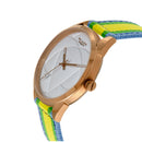 BLADE Yellow-Green-Blue Retro-Fútbol Special Edition NATO Strap Watch-xpressionsstyle