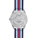 BLADE Navy Blue-Blue-Red-White Retro-Fútbol Special Edition NATO Strap Watch-xpressionsstyle