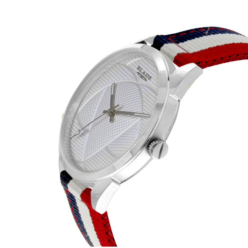 BLADE Navy Blue-White-Red Retro-Fútbol Special Edition NATO Strap Watch