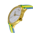 BLADE Yellow-Green-Blue Retro-Fútbol Special Edition NATO Strap Watch-xpressionsstyle