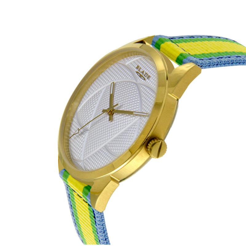 BLADE Yellow-Green-Blue Retro-Fútbol Special Edition NATO Strap Watch