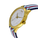 BLADE Navy Blue-Blue-Red-White Retro-Fútbol Special Edition NATO Strap Watch-xpressionsstyle