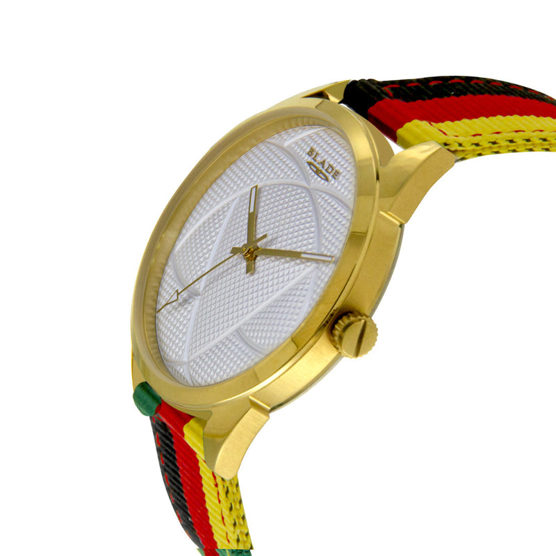 BLADE Black-Red-Yellow Retro-Fútbol Special Edition NATO Strap Watch